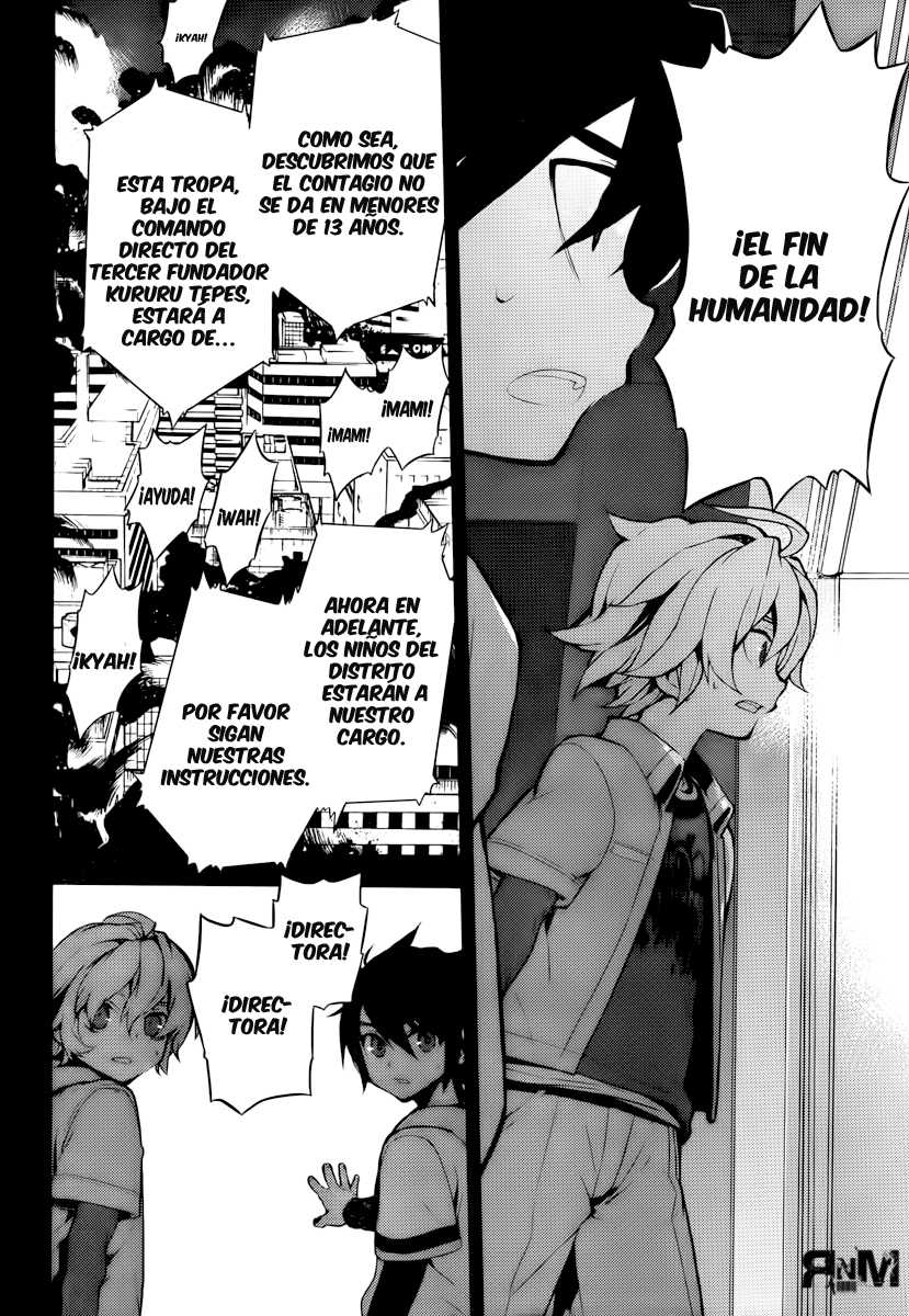 Owari no Seraph Capitulo 1: El contenedor mundial de sangre página 28