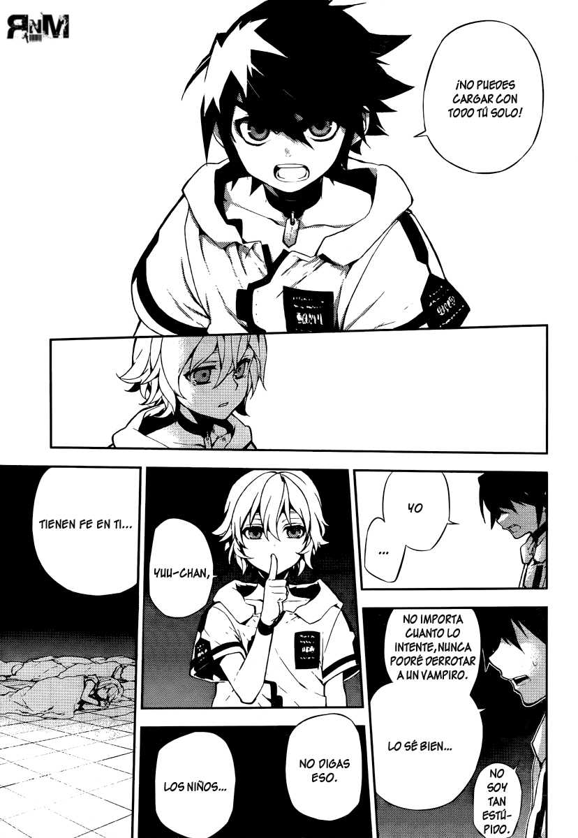 Owari no Seraph Capitulo 1: El contenedor mundial de sangre página 35