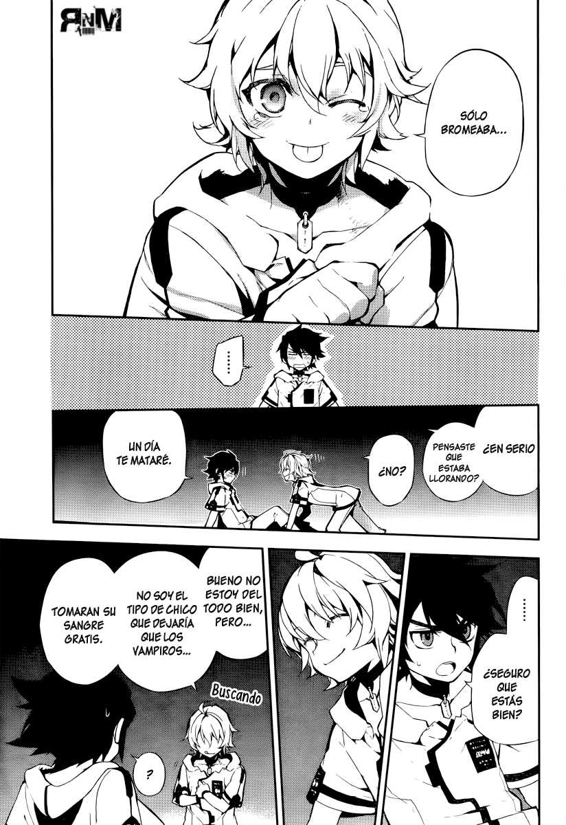 Owari no Seraph Capitulo 1: El contenedor mundial de sangre página 37