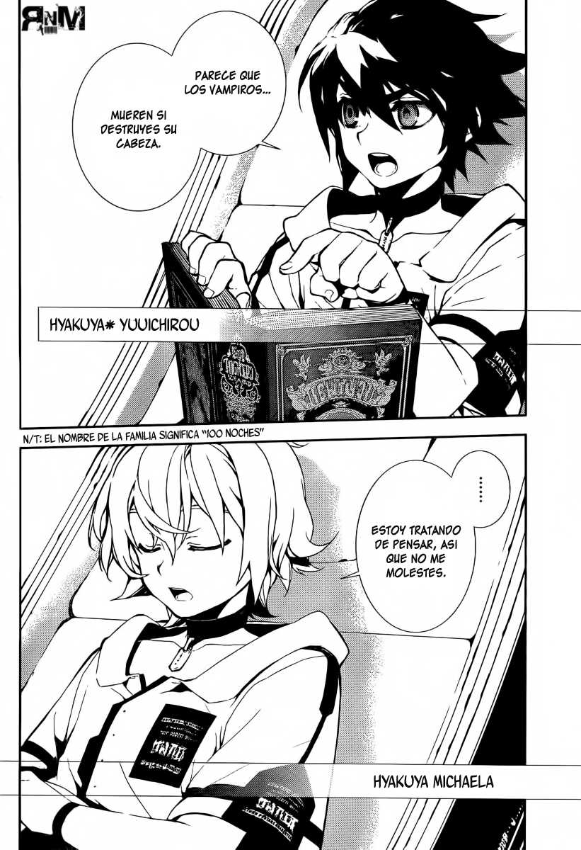 Owari no Seraph Capitulo 1: El contenedor mundial de sangre página 6
