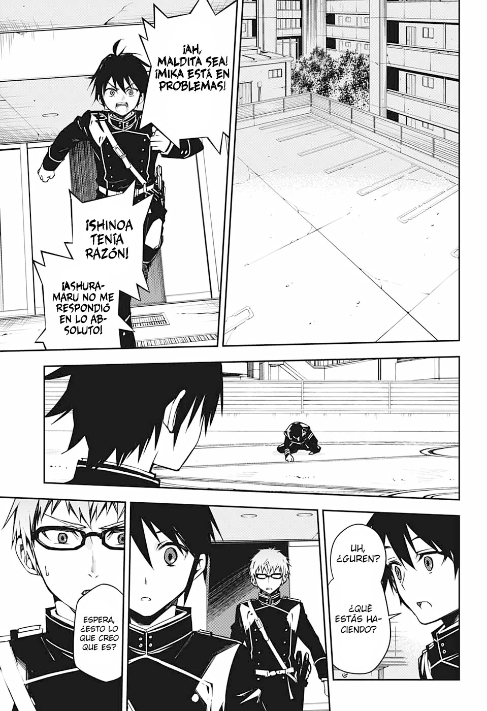 Owari no Seraph Capitulo 100: Un demonio aparece página 8