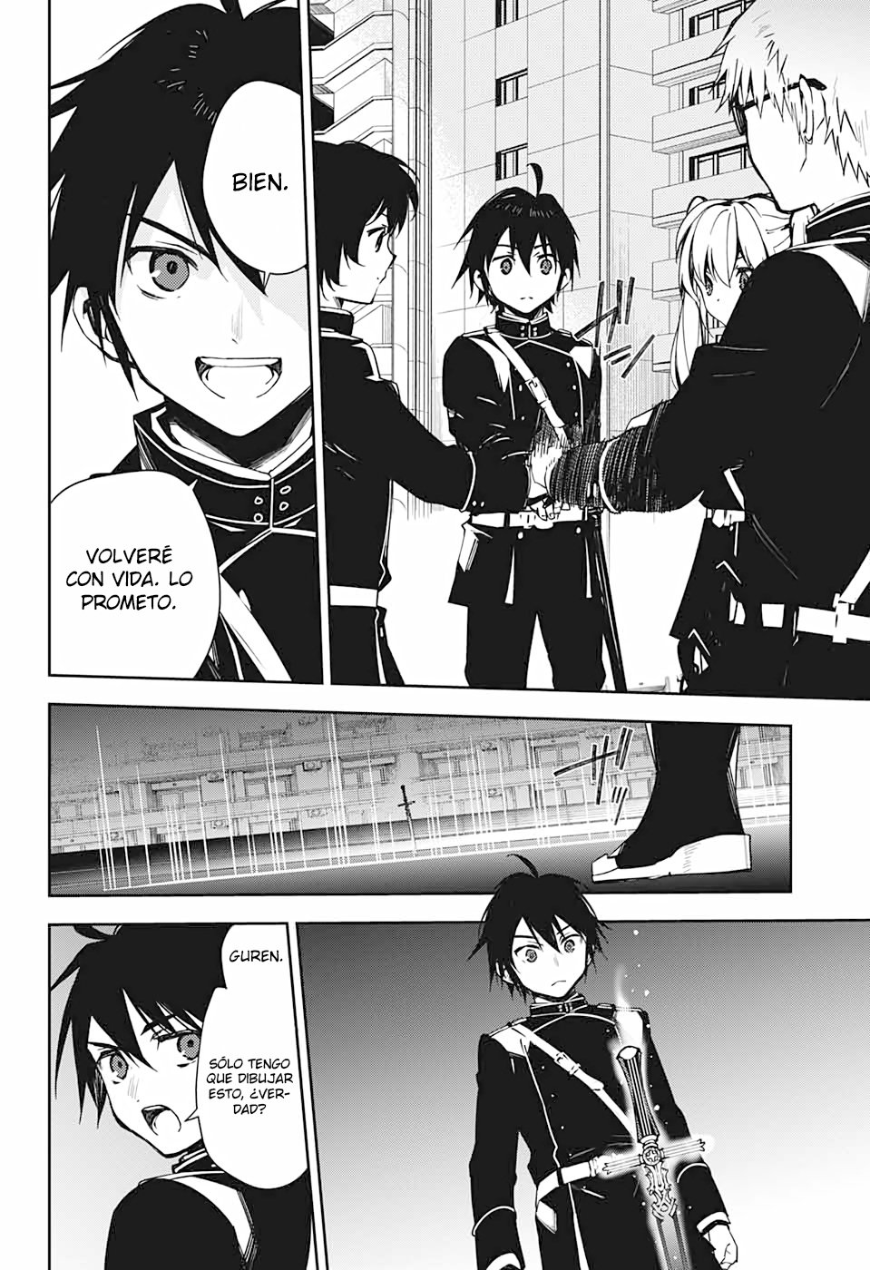 Owari no Seraph Capitulo 101: Mi deseo página 28