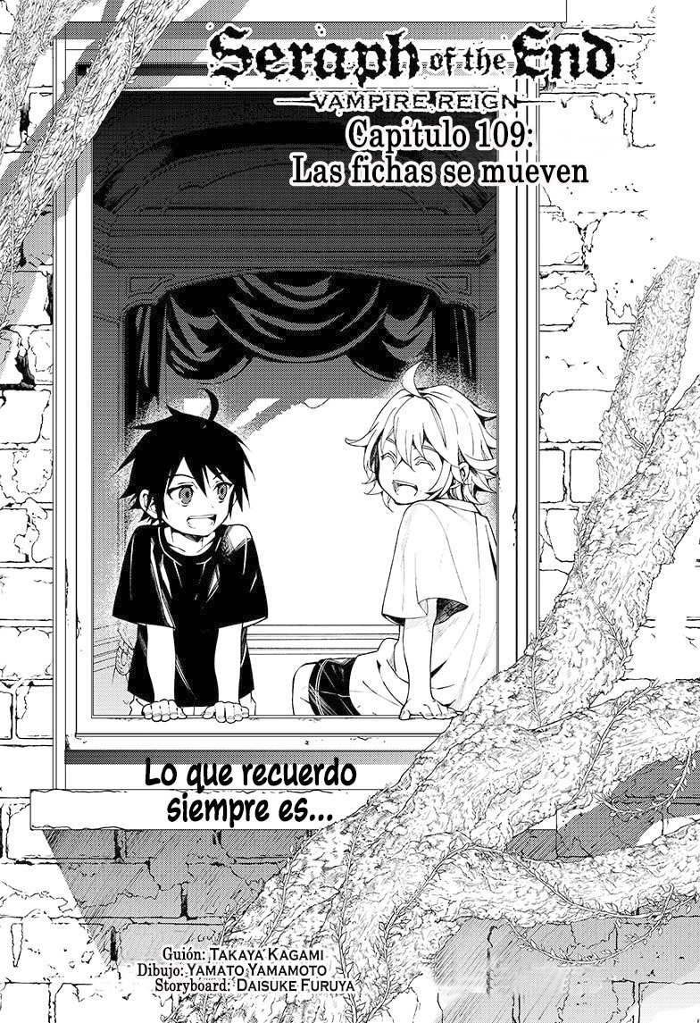 Owari no Seraph Capitulo 109: Las fichas se mueven página 2