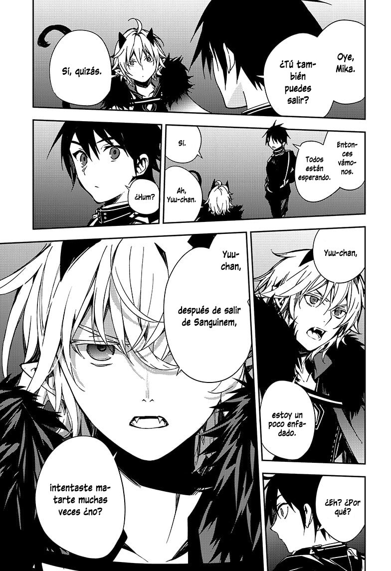 Owari no Seraph Capitulo 109: Las fichas se mueven página 20