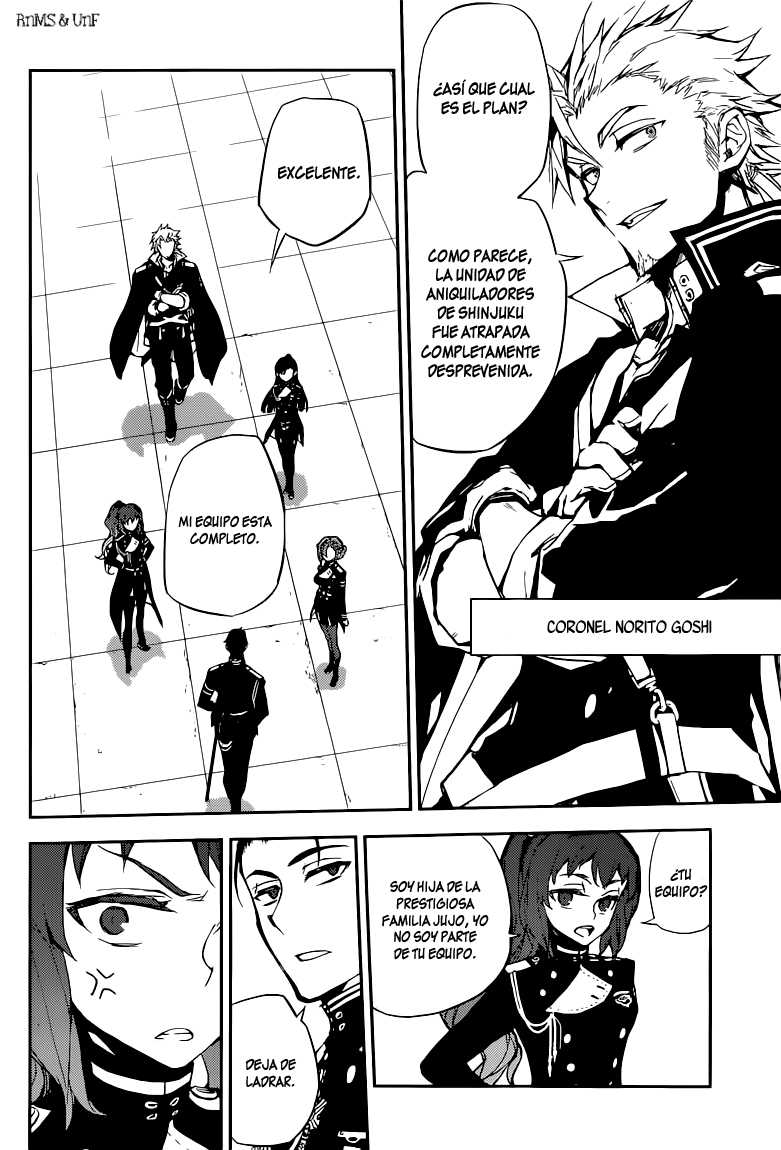 Owari no Seraph Capitulo 11: El contrato de la Reina página 14