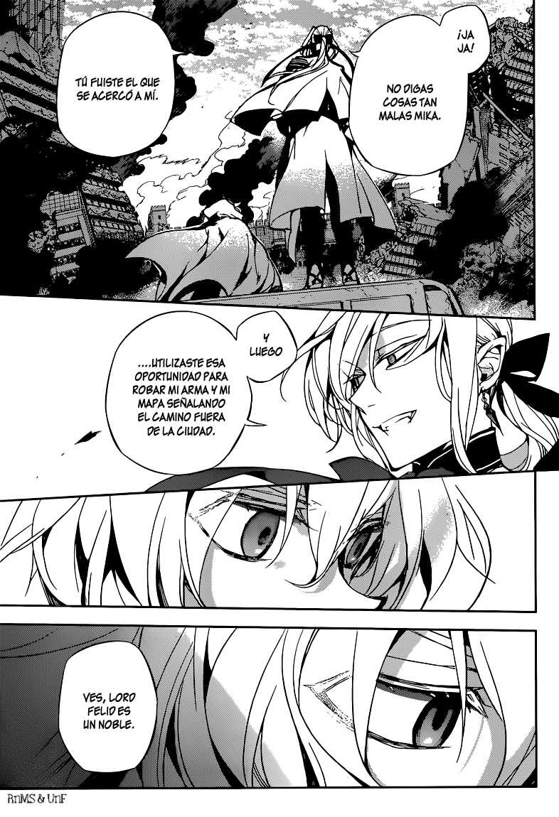 Owari no Seraph Capitulo 11: El contrato de la Reina página 19