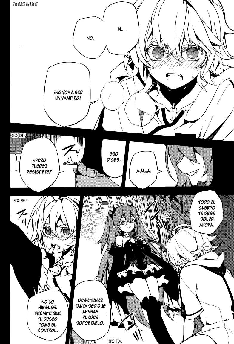 Owari no Seraph Capitulo 11: El contrato de la Reina página 28