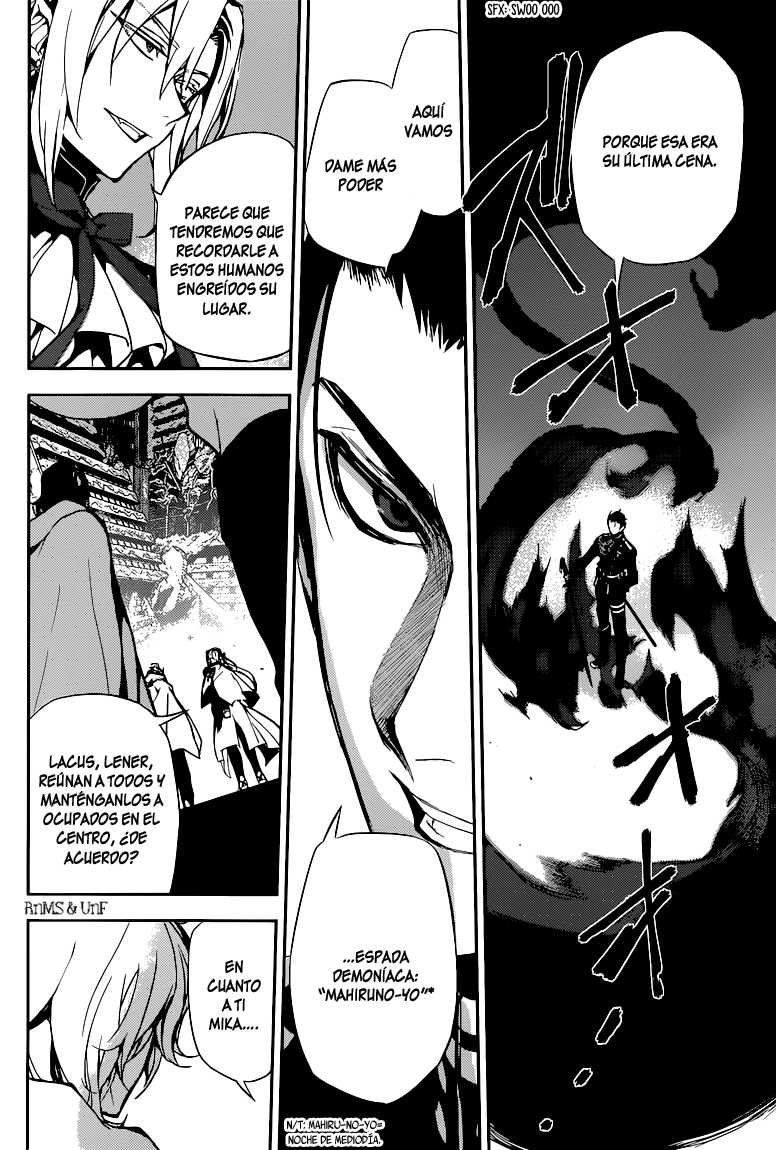 Owari no Seraph Capitulo 11: El contrato de la Reina página 37