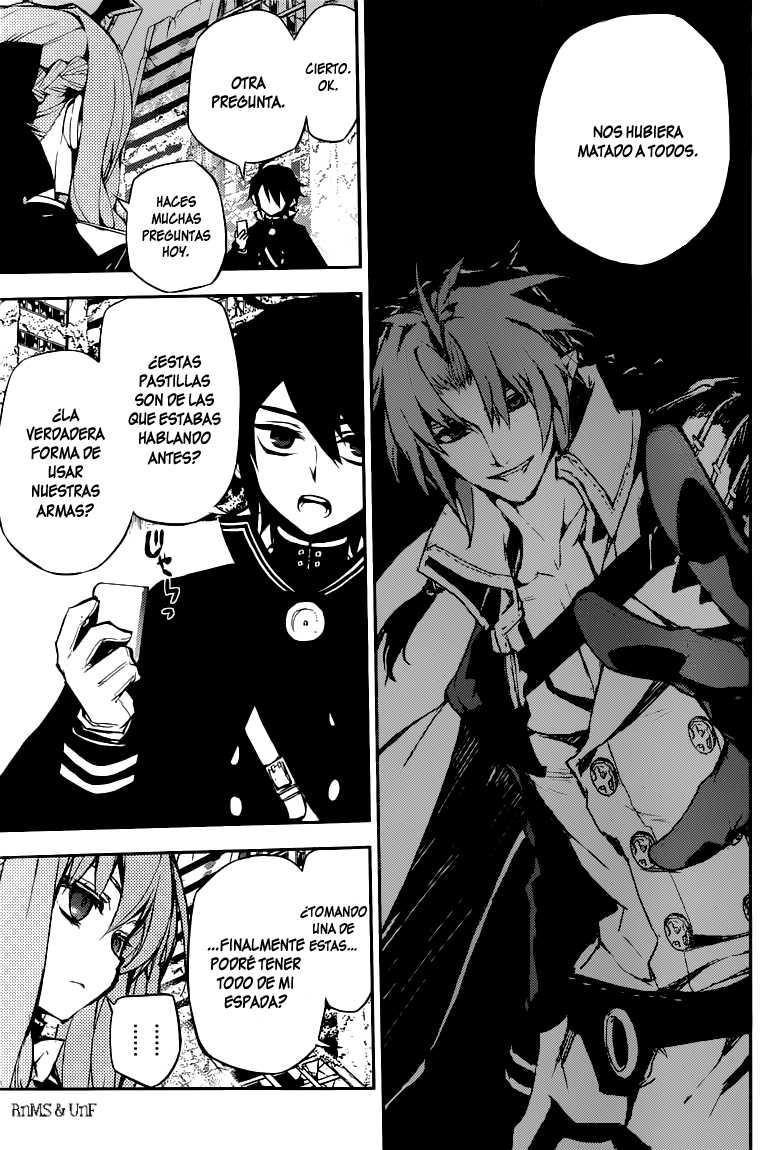 Owari no Seraph Capitulo 12: Un sumplemento muy seguro página 16