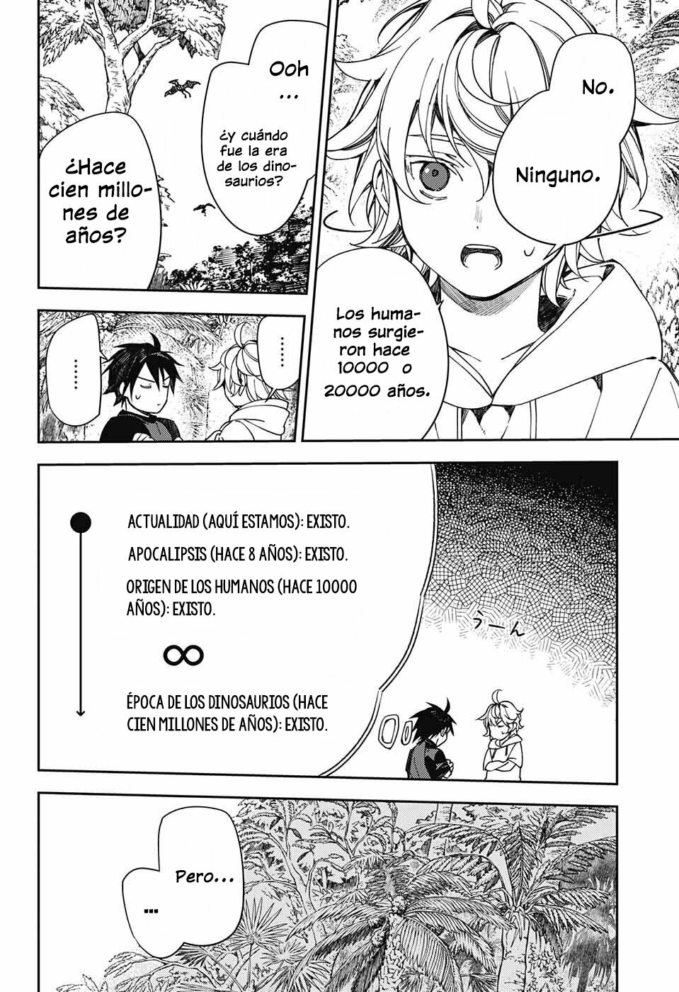 Owari no Seraph Capitulo 123: Juego de Persecución en la Prehistoria página 14