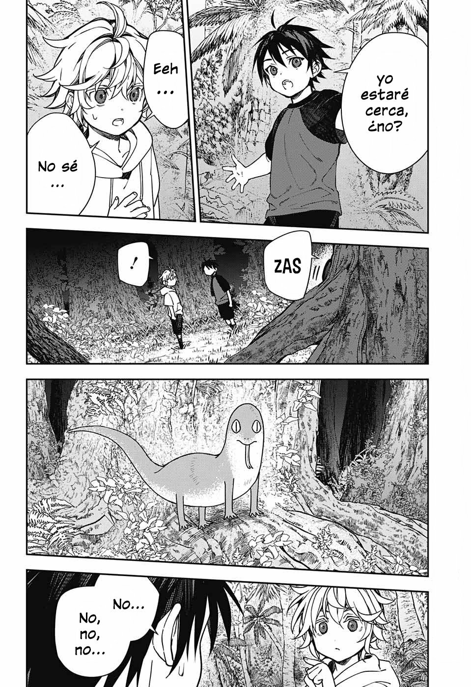 Owari no Seraph Capitulo 123: Juego de Persecución en la Prehistoria página 16