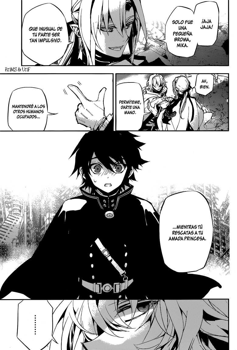 Owari no Seraph Capitulo 13: Reencuentro de los amigos de la infancia página 14