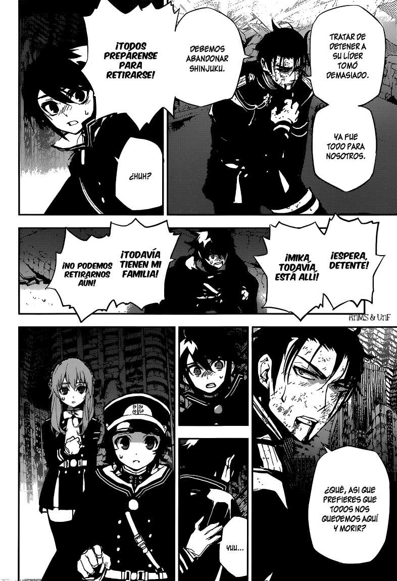 Owari no Seraph Capitulo 13: Reencuentro de los amigos de la infancia página 21