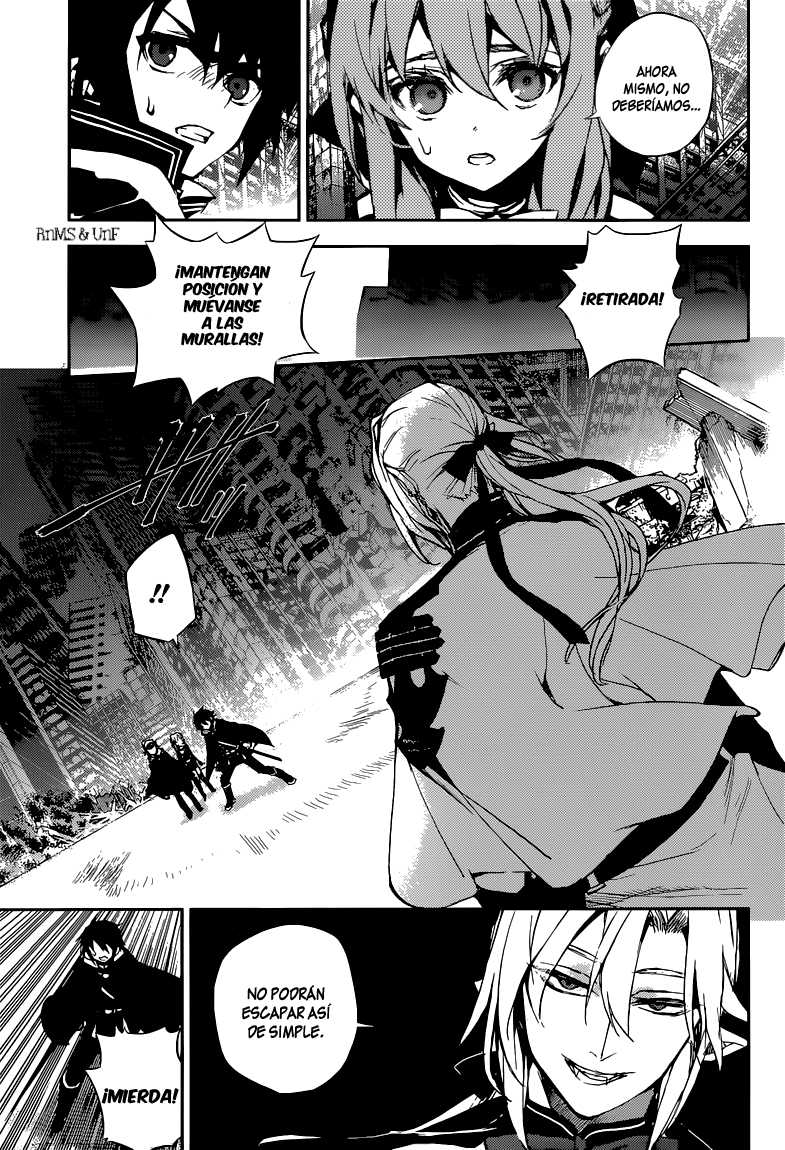 Owari no Seraph Capitulo 13: Reencuentro de los amigos de la infancia página 22