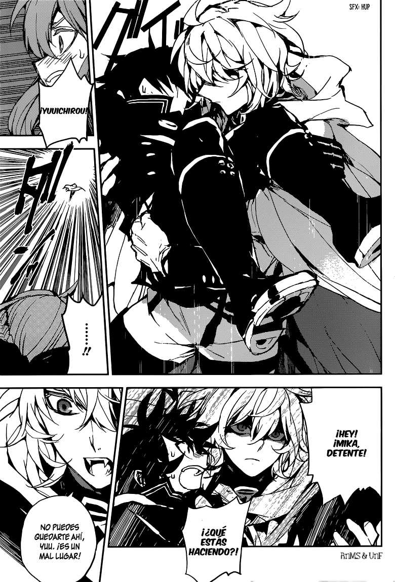 Owari no Seraph Capitulo 13: Reencuentro de los amigos de la infancia página 28