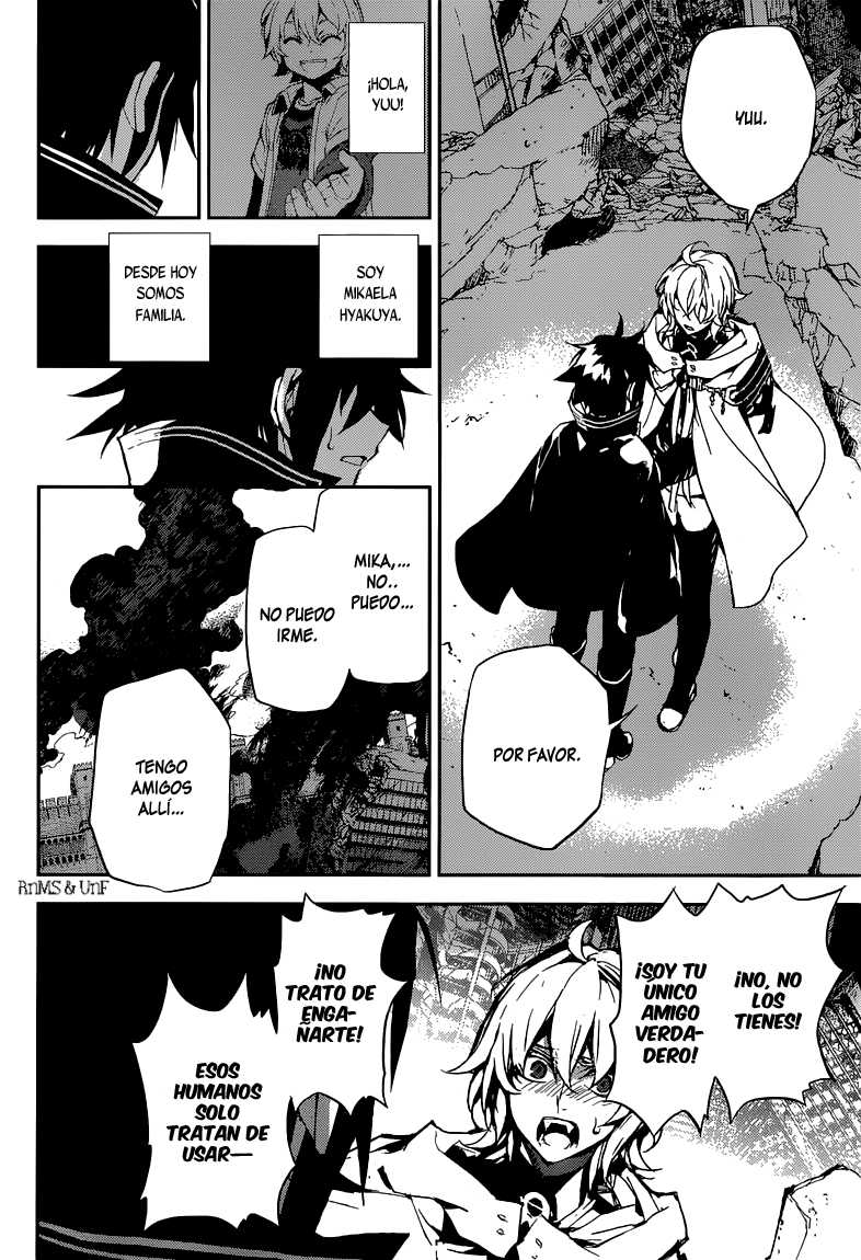 Owari no Seraph Capitulo 13: Reencuentro de los amigos de la infancia página 31