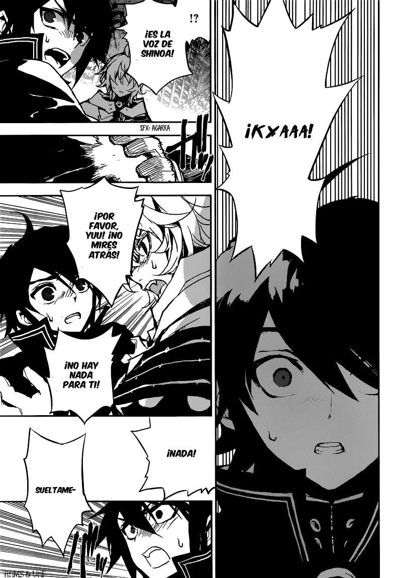 Owari no Seraph Capitulo 13: Reencuentro de los amigos de la infancia página 32