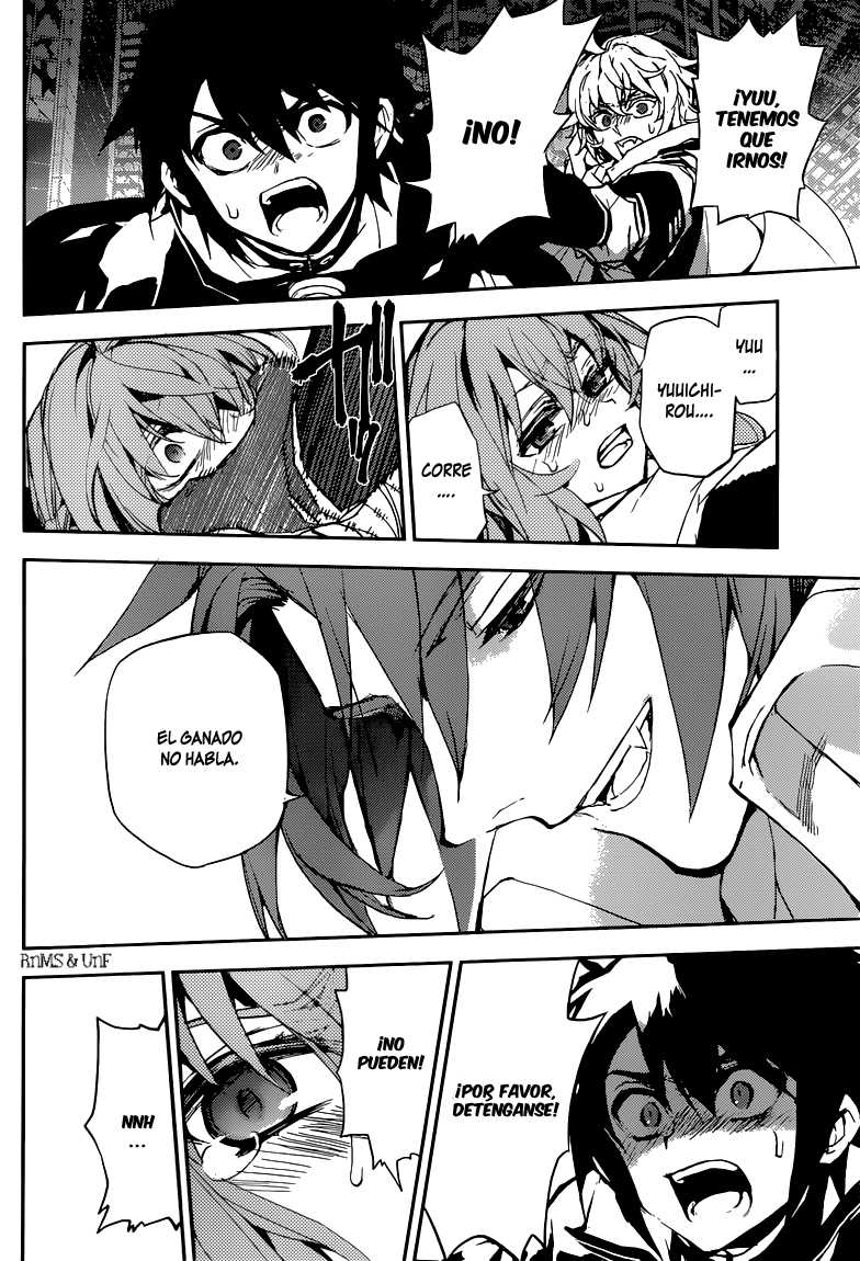 Owari no Seraph Capitulo 13: Reencuentro de los amigos de la infancia página 35