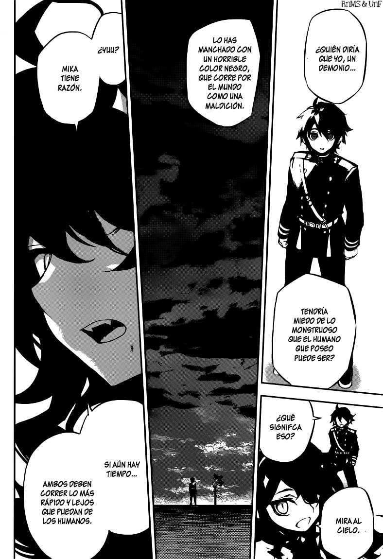 Owari no Seraph Capitulo 13: Reencuentro de los amigos de la infancia página 39