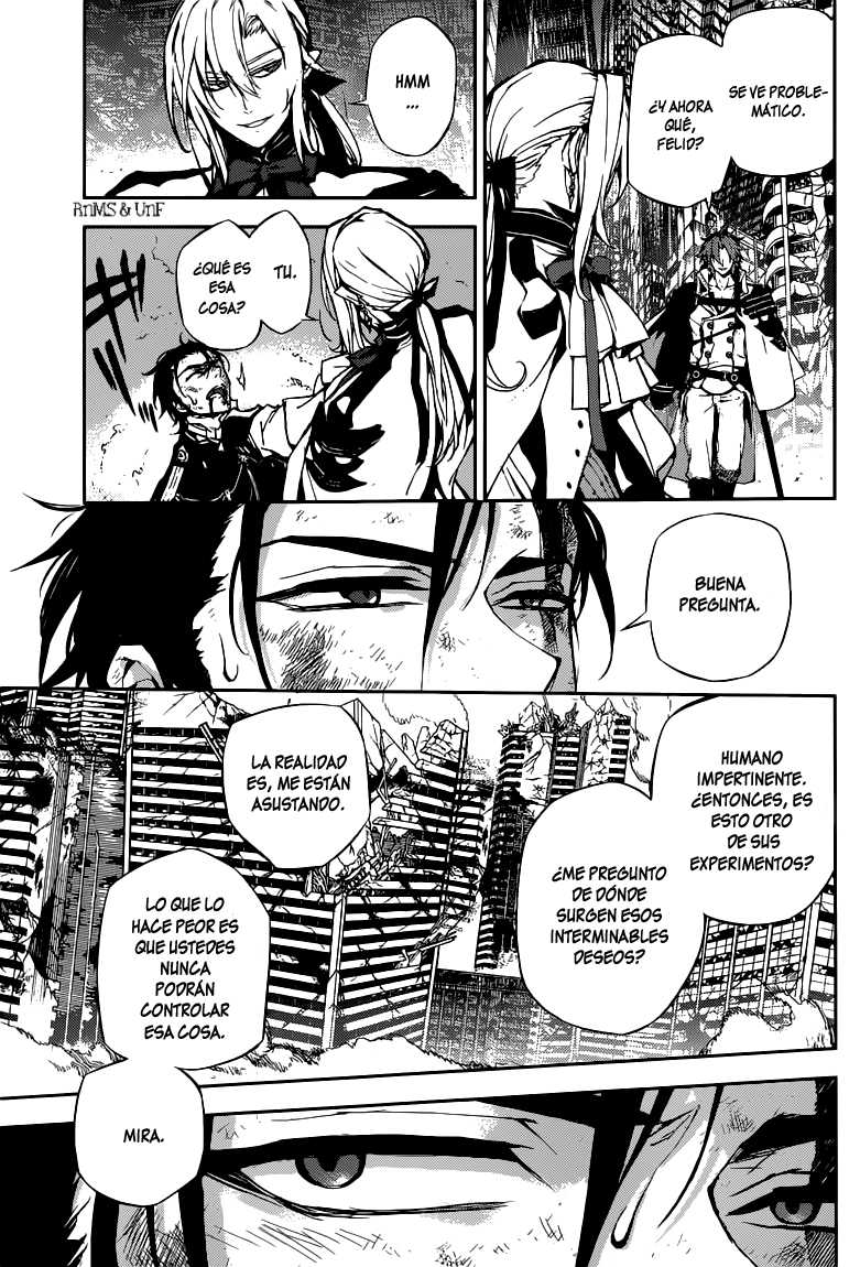 Owari no Seraph Capitulo 13: Reencuentro de los amigos de la infancia página 46
