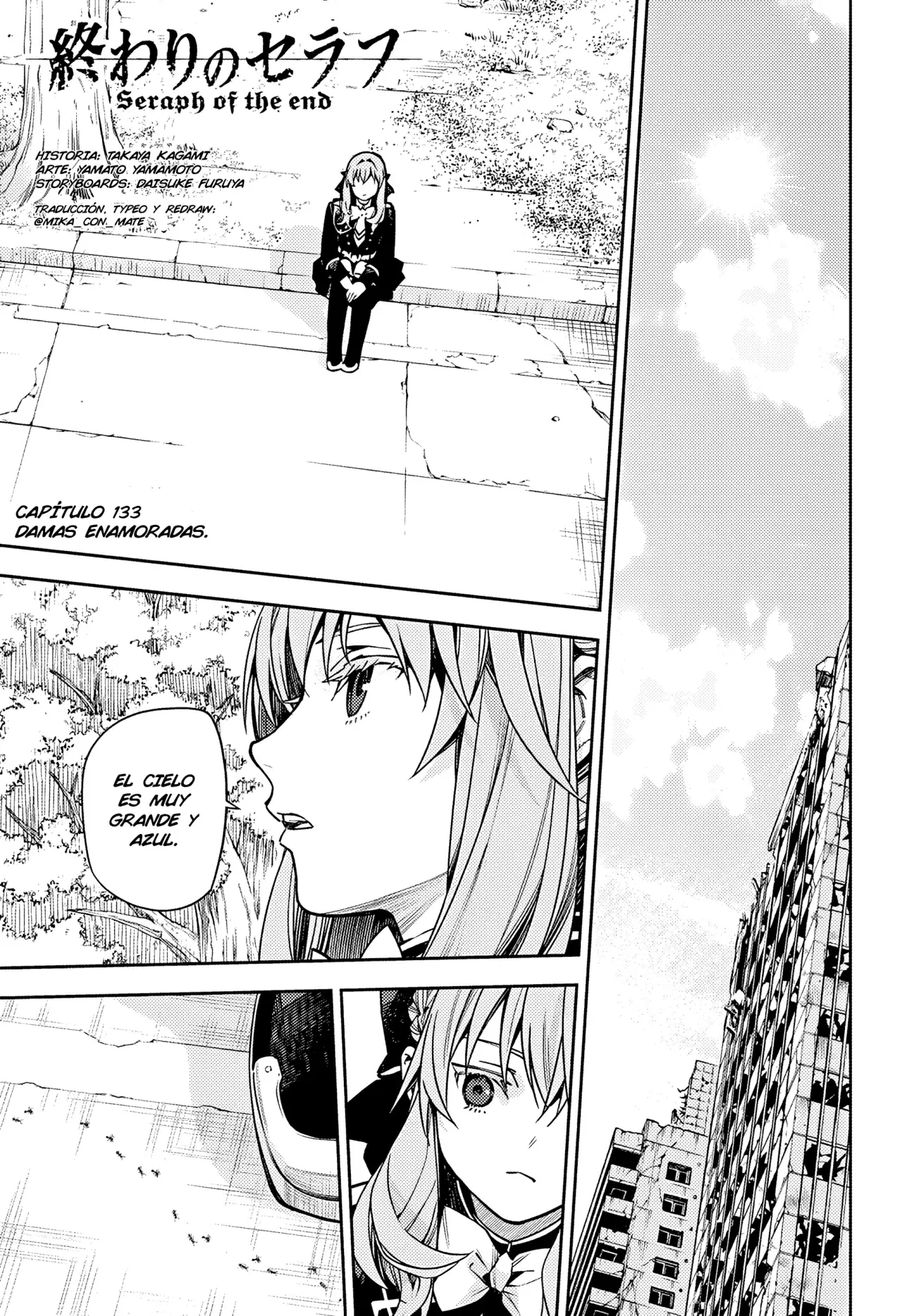 Owari no Seraph Capitulo 133: Damas enamoradas página 3