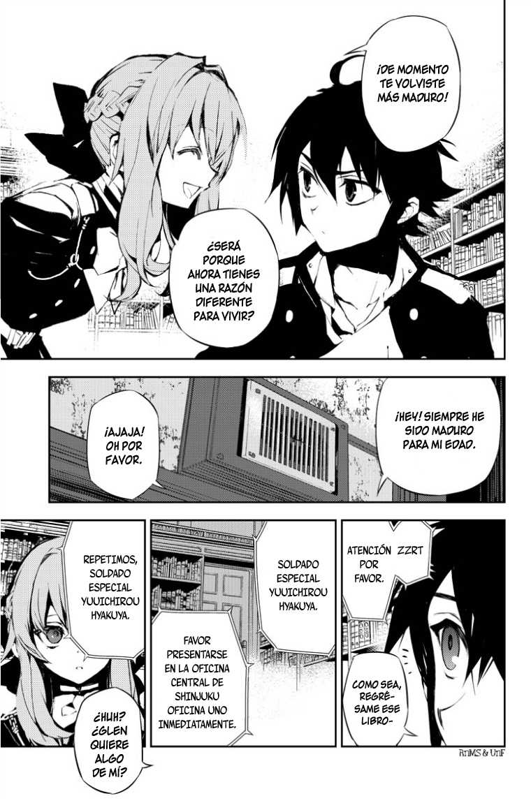 Owari no Seraph Capitulo 16: Mundo Humano página 14