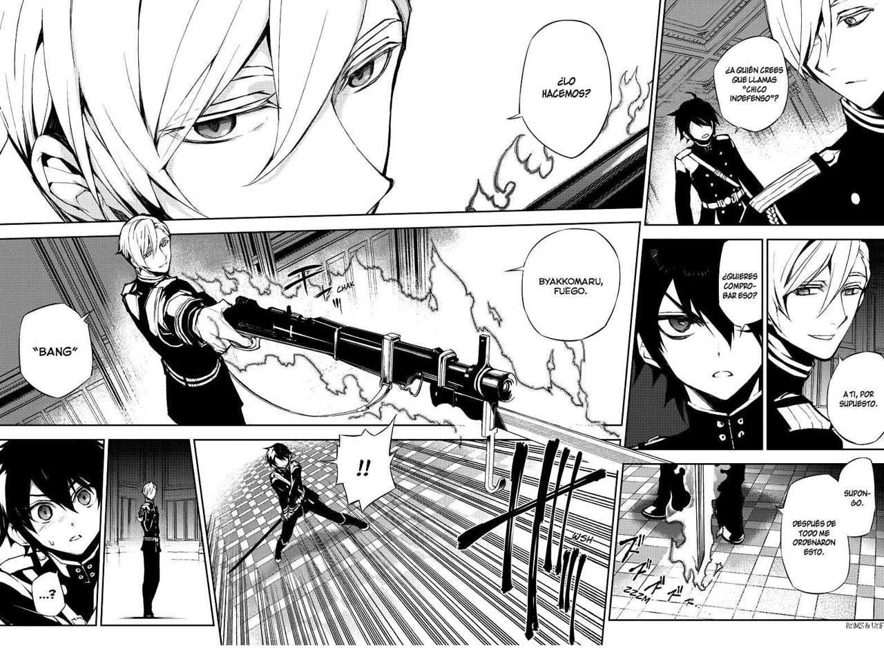 Owari no Seraph Capitulo 17: La maldición de los conejillos de indias página 22