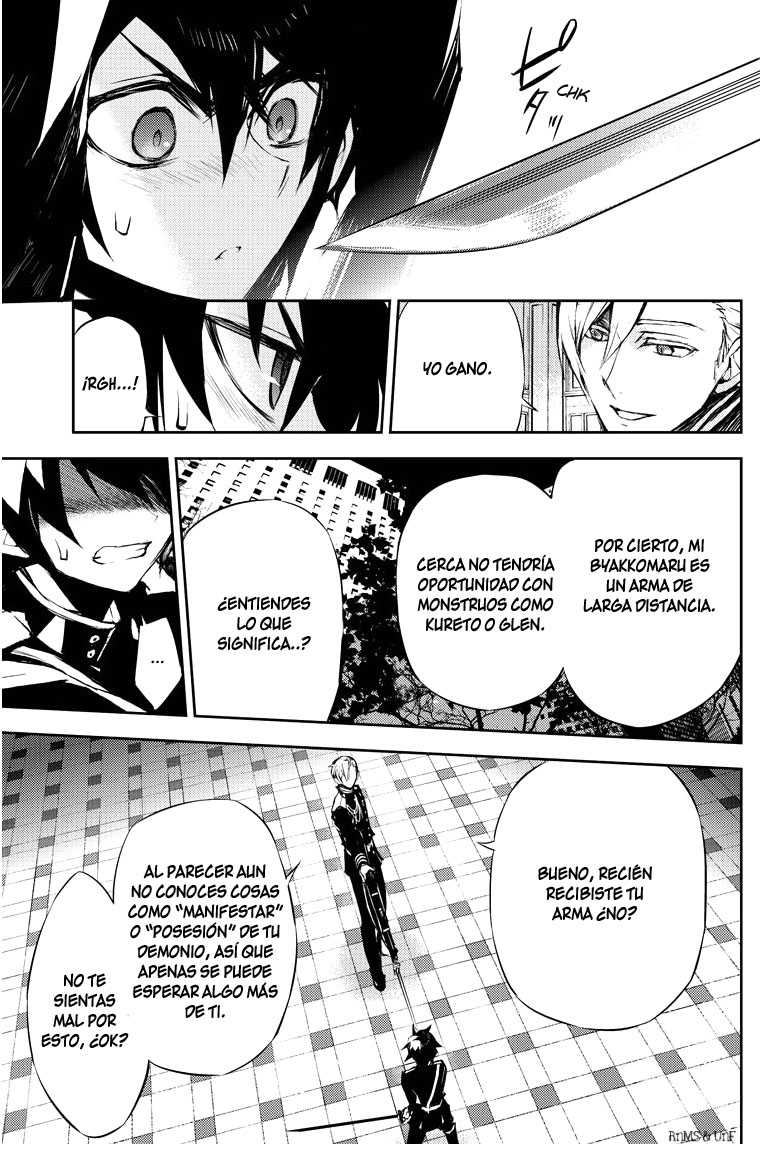 Owari no Seraph Capitulo 17: La maldición de los conejillos de indias página 24