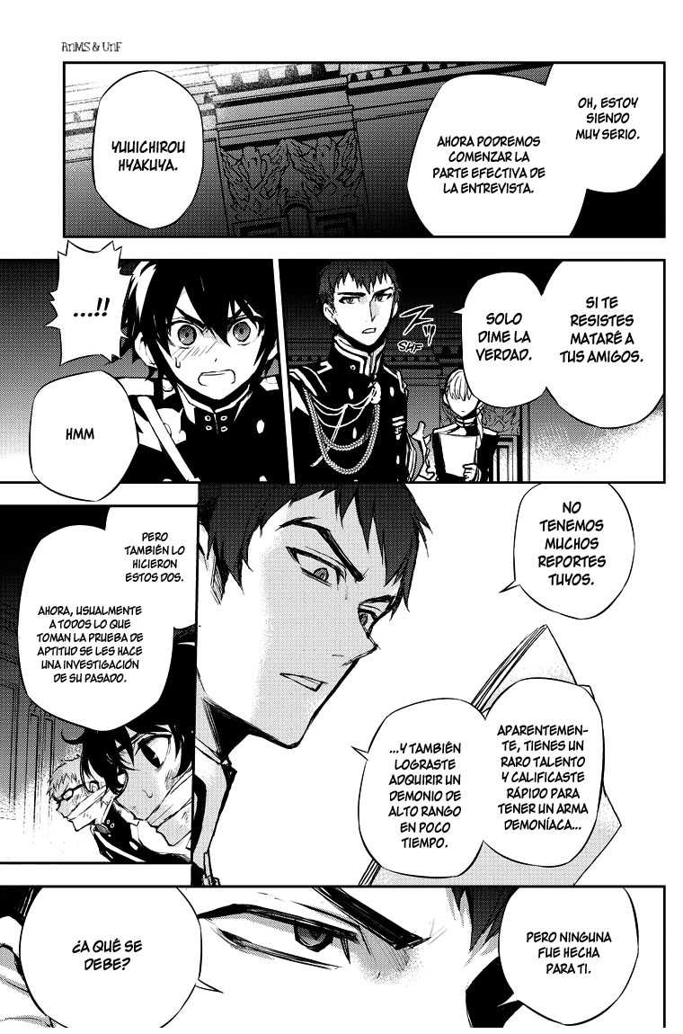 Owari no Seraph Capitulo 17: La maldición de los conejillos de indias página 28