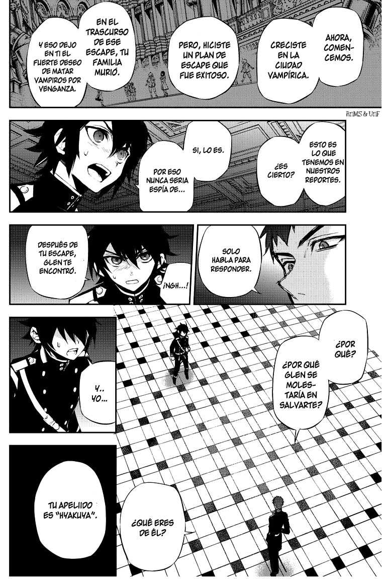 Owari no Seraph Capitulo 17: La maldición de los conejillos de indias página 31
