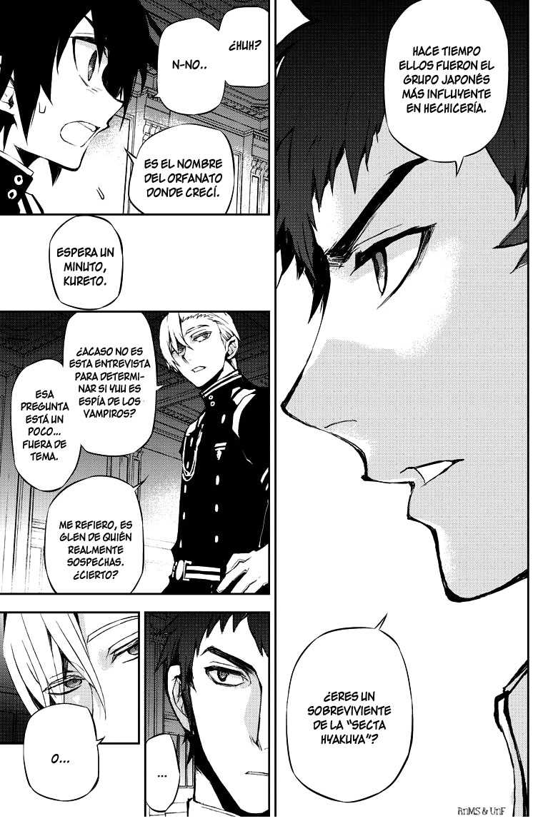 Owari no Seraph Capitulo 17: La maldición de los conejillos de indias página 32