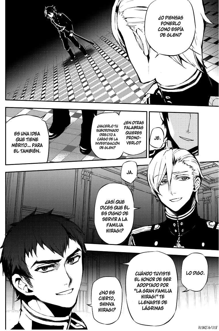 Owari no Seraph Capitulo 17: La maldición de los conejillos de indias página 33