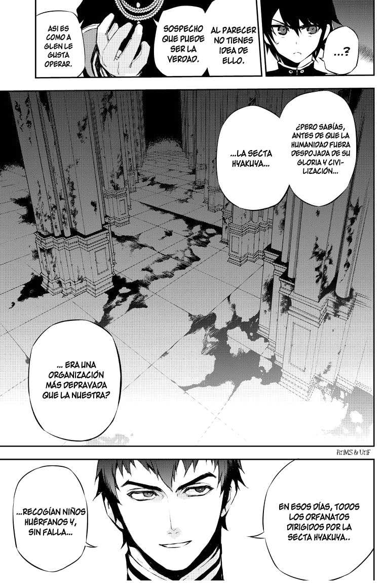 Owari no Seraph Capitulo 17: La maldición de los conejillos de indias página 34