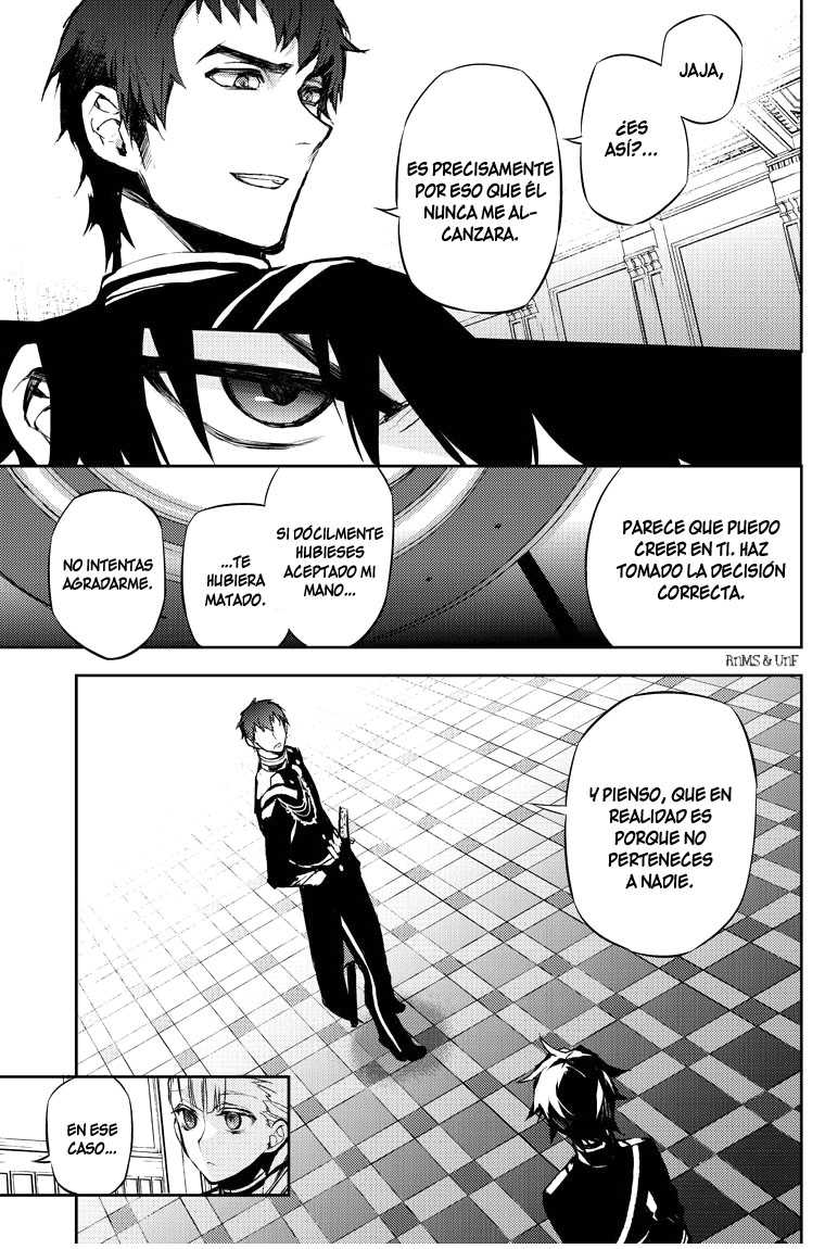 Owari no Seraph Capitulo 17: La maldición de los conejillos de indias página 38