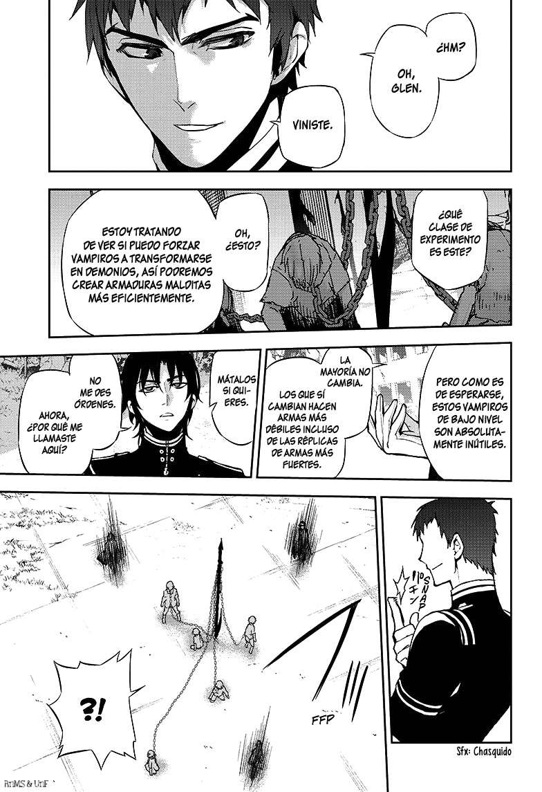 Owari no Seraph Capitulo 23: Ambición en el Ejército Demoníaco página 17