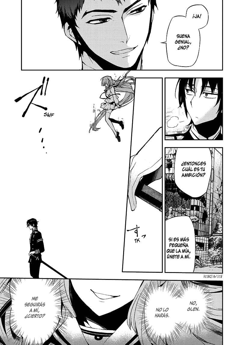 Owari no Seraph Capitulo 23: Ambición en el Ejército Demoníaco página 28