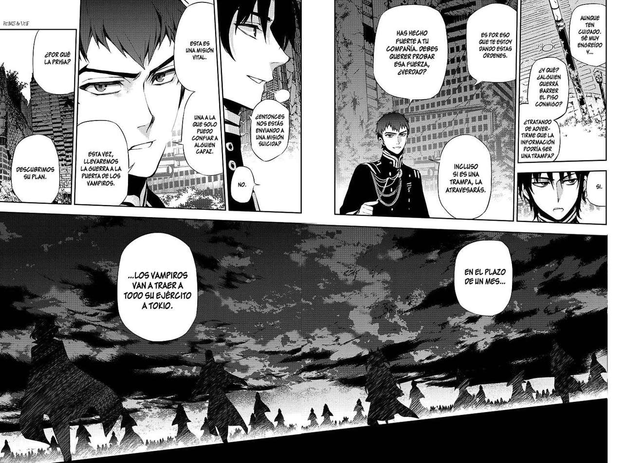 Owari no Seraph Capitulo 23: Ambición en el Ejército Demoníaco página 33
