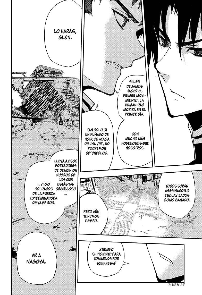 Owari no Seraph Capitulo 23: Ambición en el Ejército Demoníaco página 34