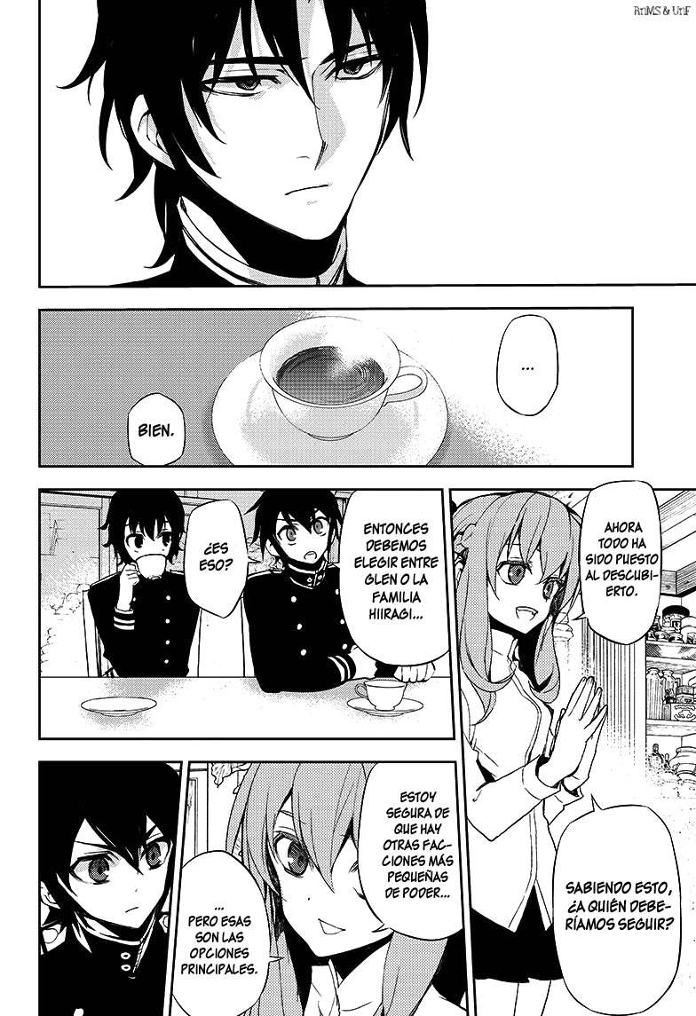 Owari no Seraph Capitulo 23: Ambición en el Ejército Demoníaco página 36