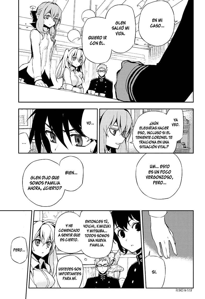 Owari no Seraph Capitulo 23: Ambición en el Ejército Demoníaco página 37
