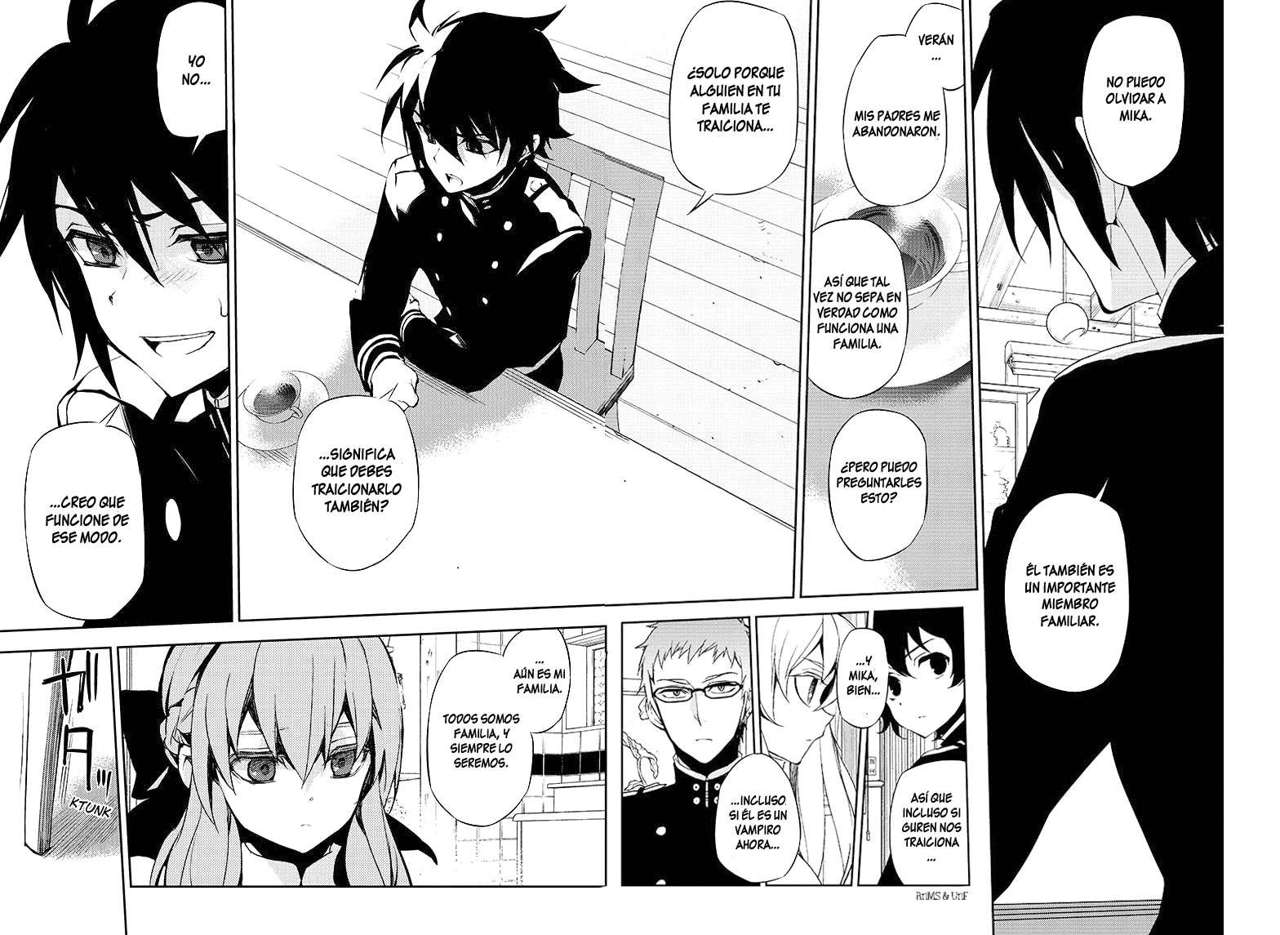 Owari no Seraph Capitulo 23: Ambición en el Ejército Demoníaco página 38