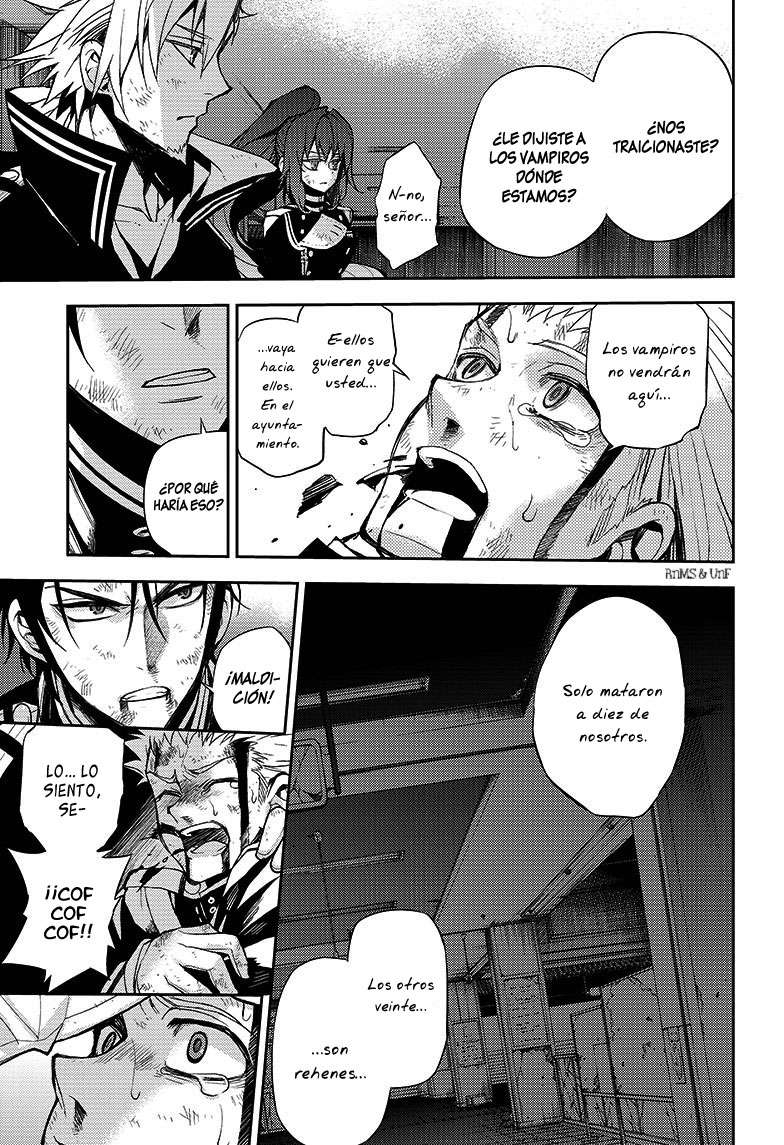 Owari no Seraph Capitulo 28: Revuelta del ganado página 37