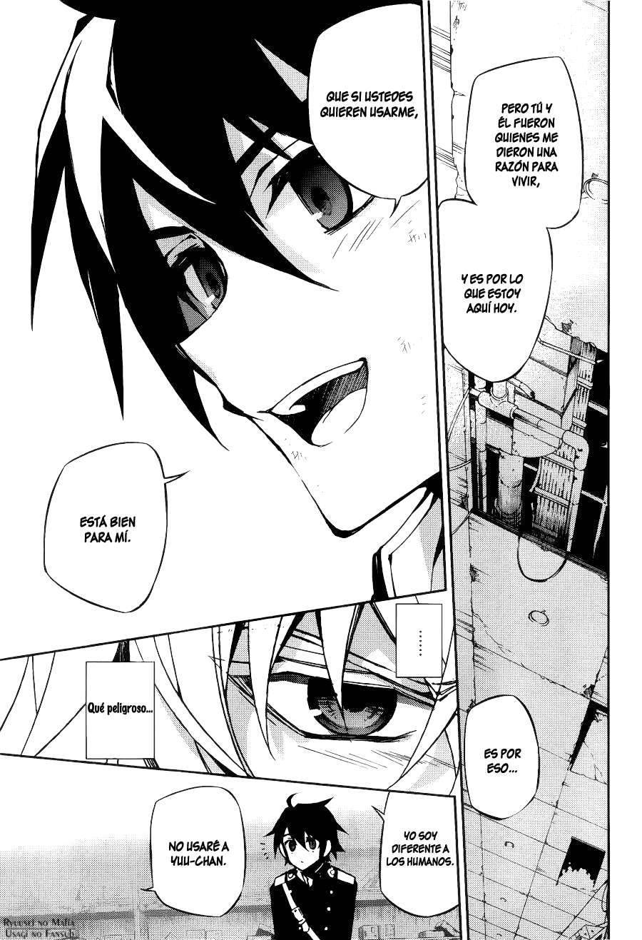 Owari no Seraph Capitulo 37: Familia y Monstruo página 14