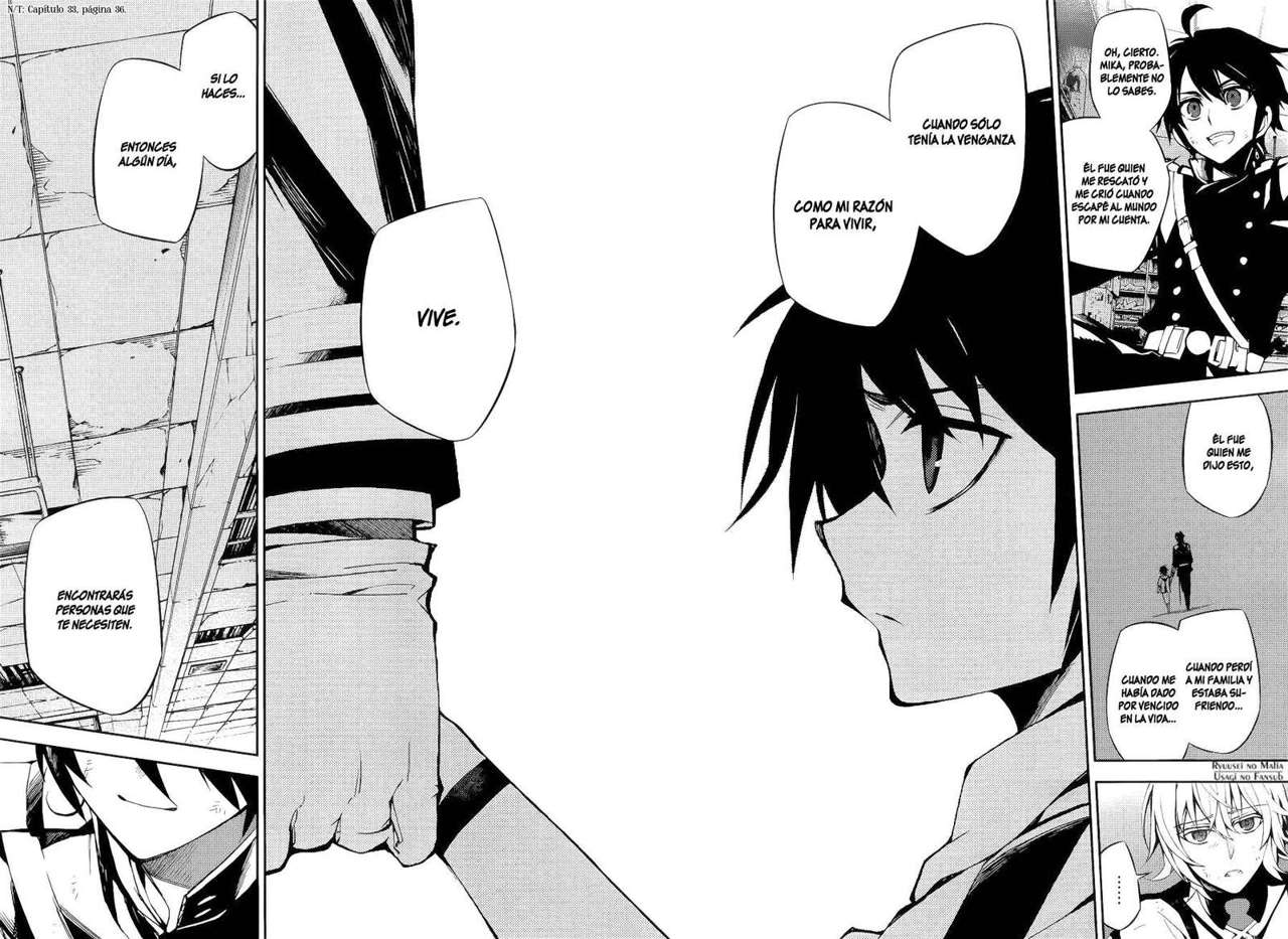 Owari no Seraph Capitulo 37: Familia y Monstruo página 9