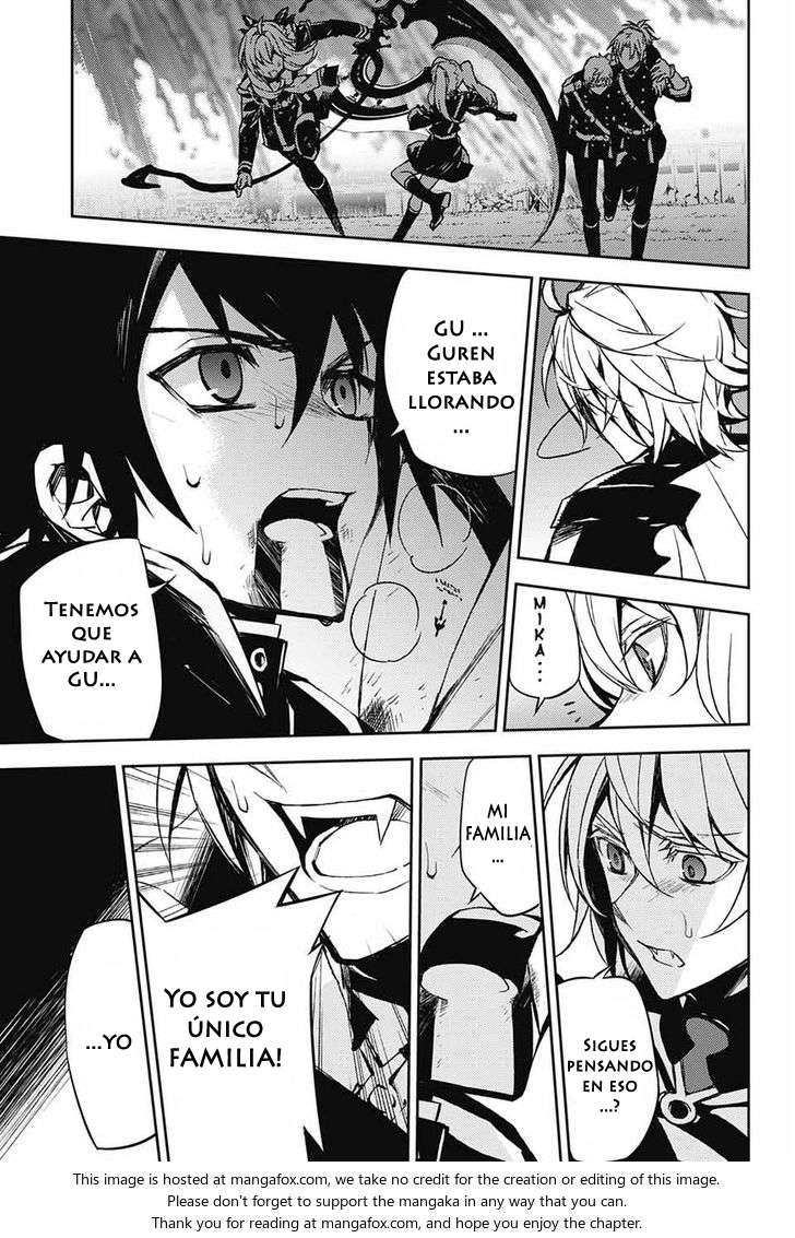 Owari no Seraph Capitulo 40: Trompeta de la Desruccion página 38