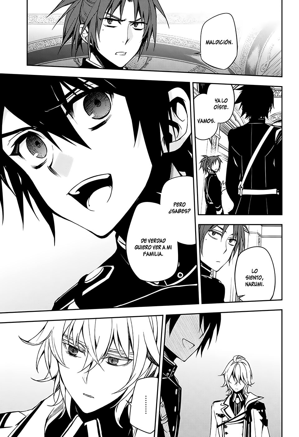 Owari no Seraph Capitulo 55: Ataudes de Obsesión página 27