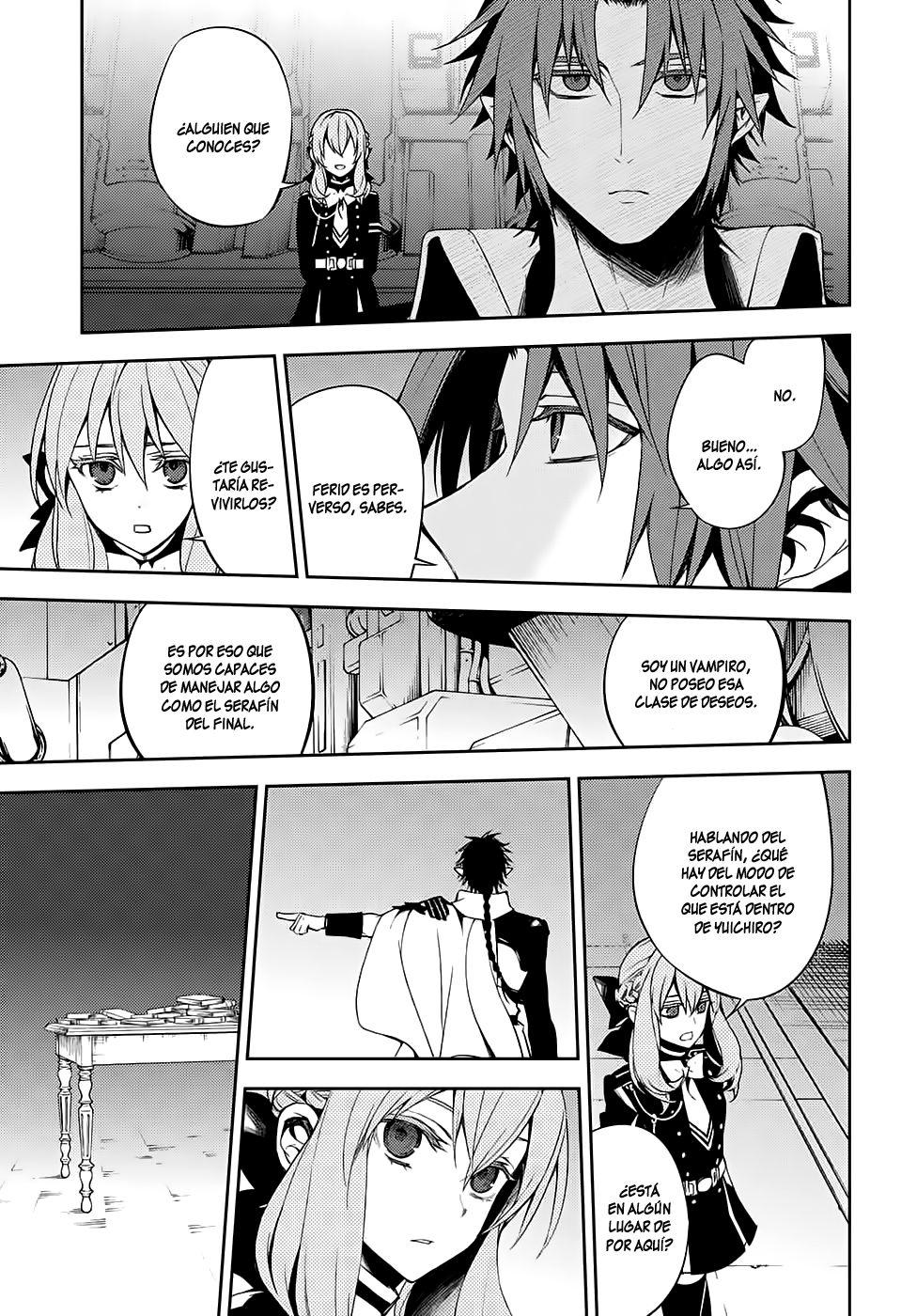 Owari no Seraph Capitulo 55: Ataudes de Obsesión página 40