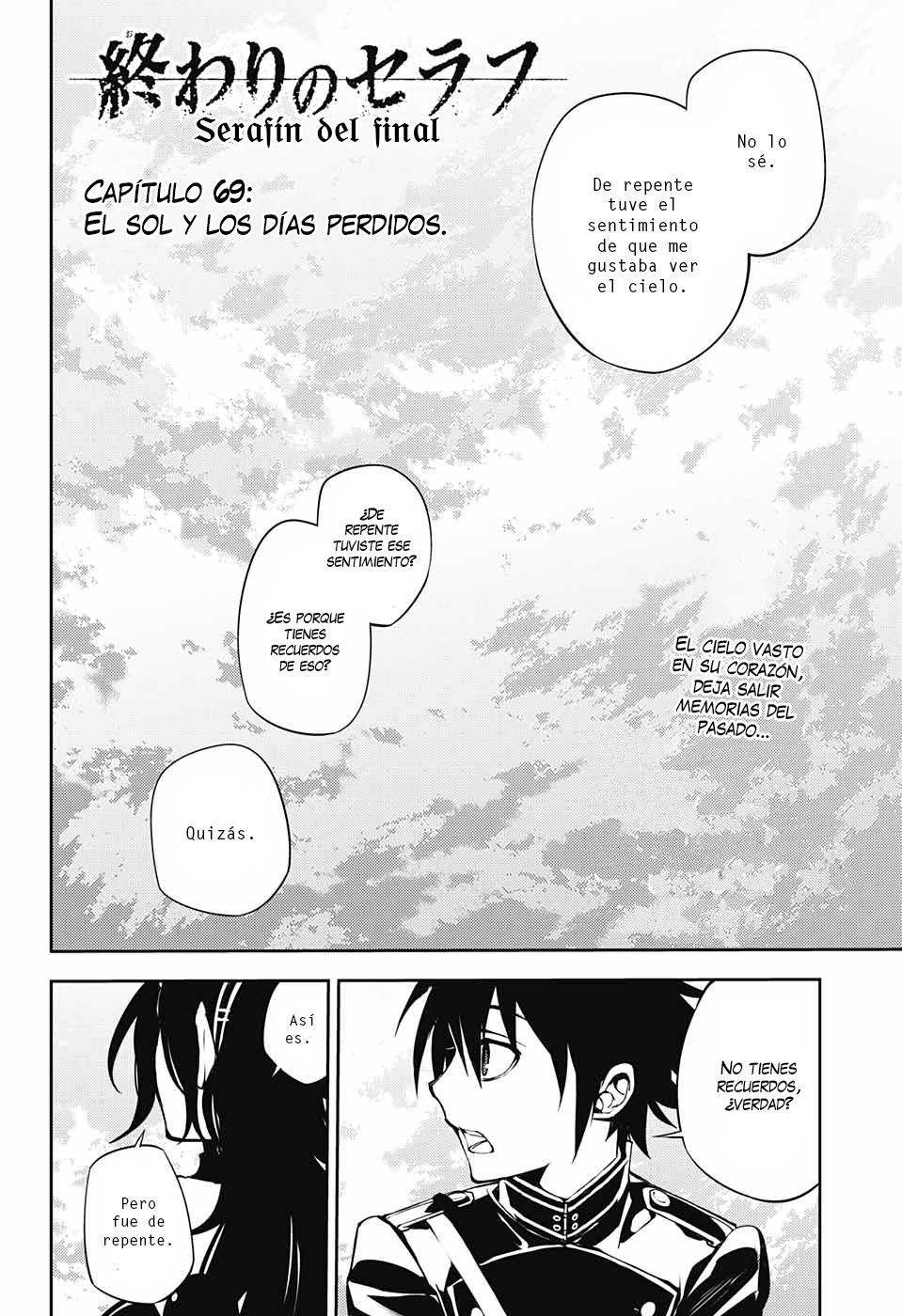 Owari no Seraph Capitulo 69: El sol y los días perdidos página 3