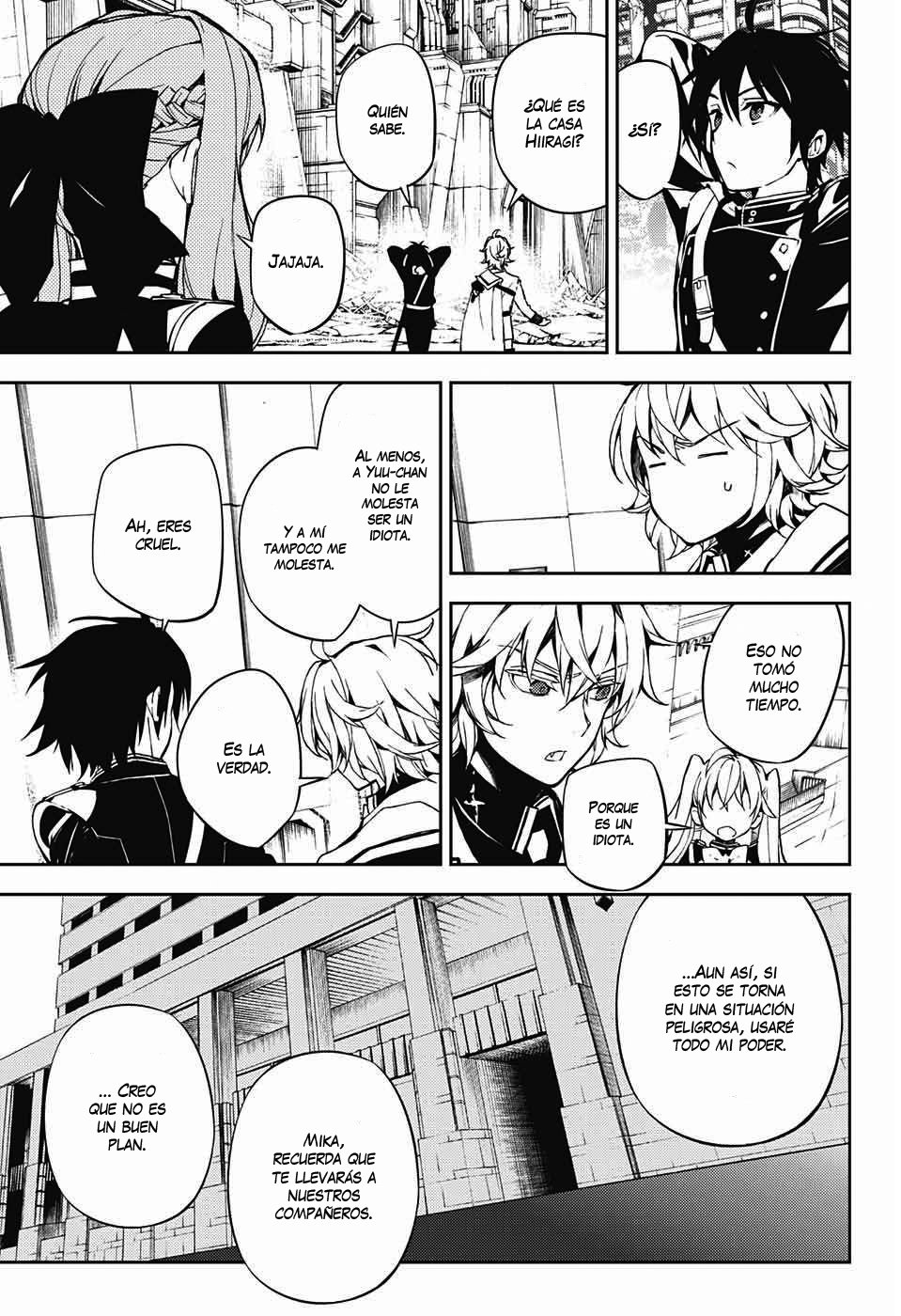 Owari no Seraph Capitulo 70: La causa de una subordinada página 18