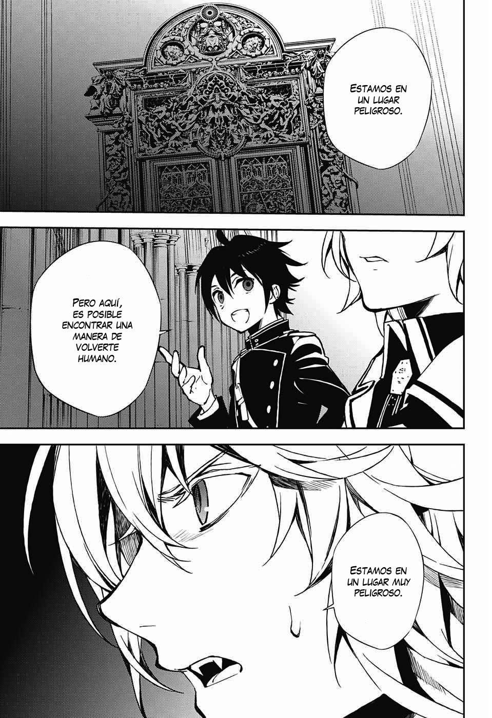 Owari no Seraph Capitulo 70: La causa de una subordinada página 34